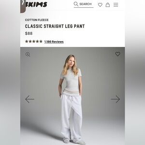 SKIMS Wide-Leg Sweatpants